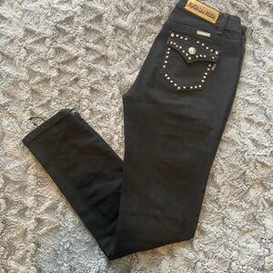 Stylish Black Studded Women's Jeans